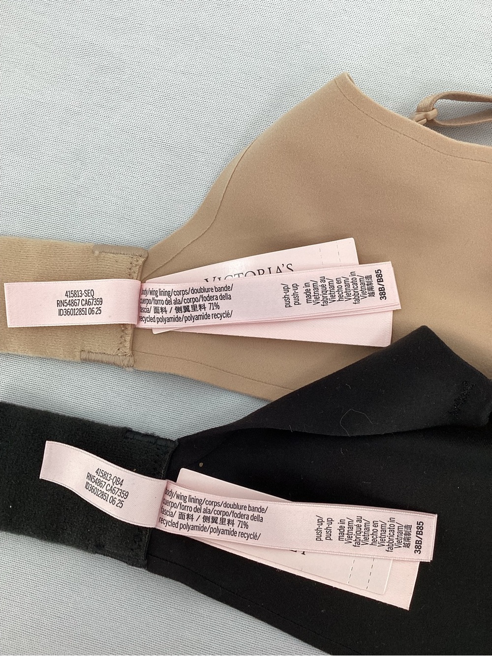 Victoria's Secret Smooth Push-Up Bra Duo in Black & Nude - Picture 5 of 8